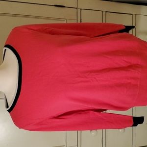 Vintage Gap pink with navy trim XXL sweater